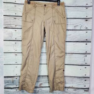 Maurices Khaki Casual Pants Women’s Size 9/10 Mid Rise Beige Stretch Trousers